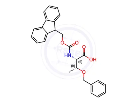 Chemical structure of Fmoc-Thr(Bzl)-OH