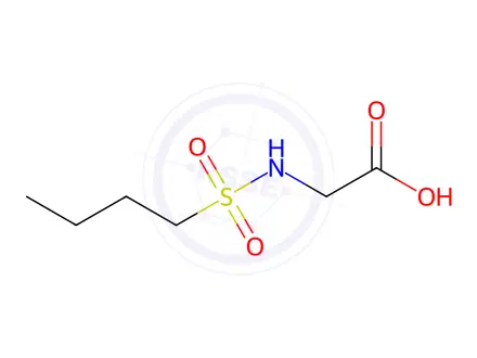 Chemical structure of 2-(Butane-1-sulfonamido)acetic acid