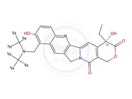 Chemical structure of Topotecan-d6