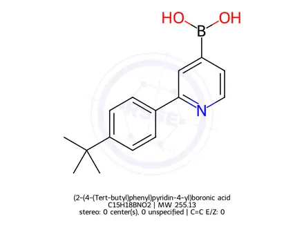 Chemical structure of (2-(4-(Tert-butyl)phenyl)pyridin-4-yl)boronic acid