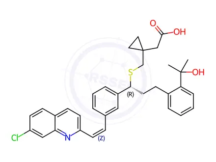 Chemical structure of Montelukast EP Impurity G