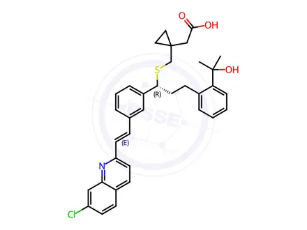 Chemical structure of Montelukast