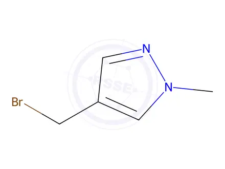 Chemical structure of 4-(Bromomethyl)-1-methyl-1H-pyrazole