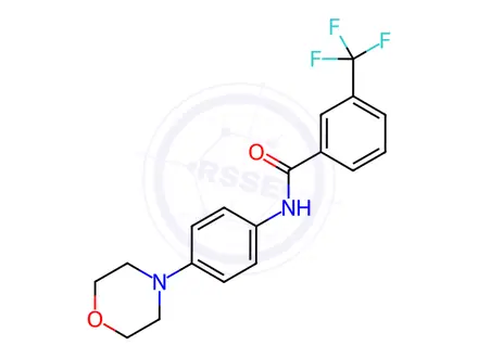 Chemical structure of n-(4-Morpholinophenyl)-3-(trifluoromethyl)benzamide
