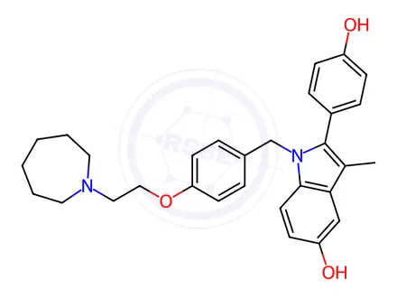 Chemical structure of Bazedoxifene
