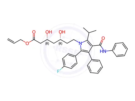 Chemical structure of Atorvastatin Allyl Ester