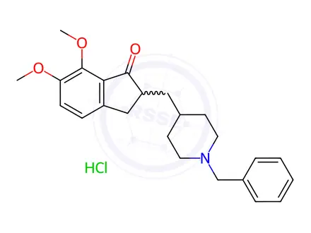 Chemical structure of 5-Desmethoxy-7-methoxy Donepezil Hydrochloride