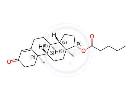 Chemical structure of Testosterone 17-Valerate