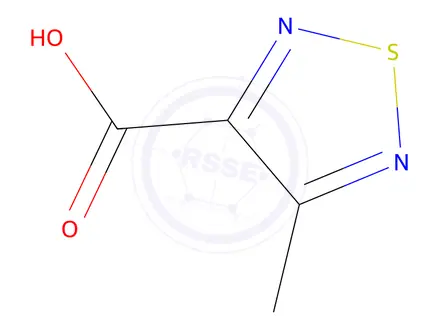 Chemical structure of 4-Methyl-1,2,5-thiadiazole-3-carboxylic acid