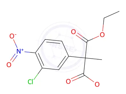 Chemical structure of diethyl (3-chloro-4-nitrophenyl)methylmalonate
