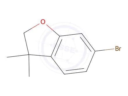 Chemical structure of 6-Bromo-3,3-dimethyl-2,3-dihydrobenzofuran