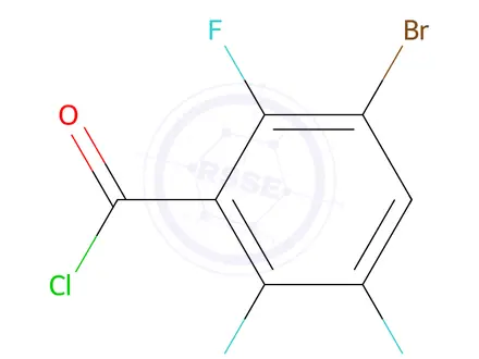 Chemical structure of 3-Bromo-2,5,6-trifluorobenzoyl chloride