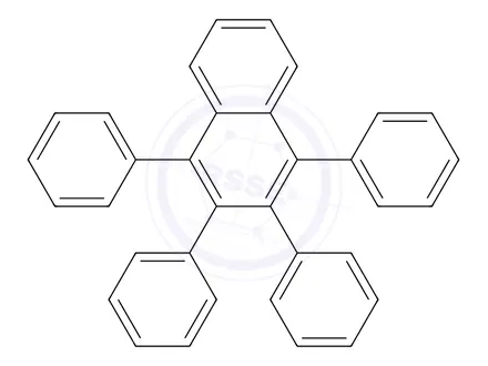 Chemical structure of Naphthalene, 1,2,3,4-tetraphenyl-