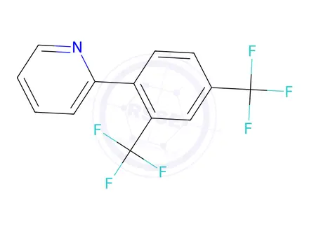 Chemical structure of 2-(2,4-Bis(trifluoromethyl)phenyl)pyridine