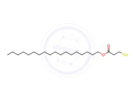 Chemical structure of Octadecyl 3-Mercaptopropionate (contains ca. 12% Hexadecyl 3-Mercaptopropionate)