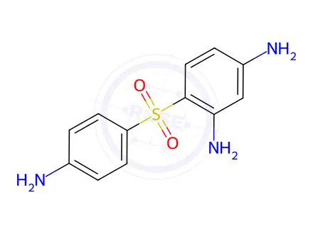 Chemical structure of 4-[(4-Aminophenyl)sulfonyl]-1,3-benzenediamine