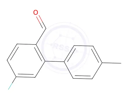 Chemical structure of 5-Fluoro-4'-methyl-[1,1'-biphenyl]-2-carbaldehyde
