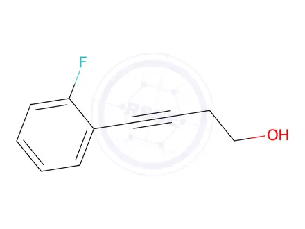 Chemical structure of 4-(2-Fluorophenyl)but-3-yn-1-ol