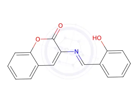 Chemical structure of 3-(Salicylideneamino) Coumarin