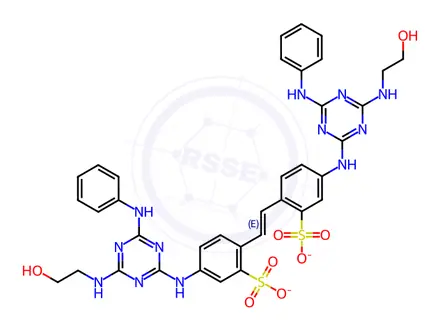 Chemical structure of Fluorescent Brightener VBL