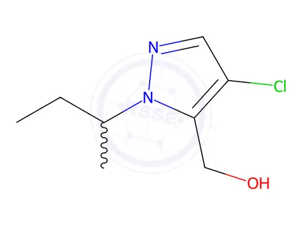 Chemical structure of (1-sec-butyl-4-chloro-1H-pyrazol-5-yl)methanol