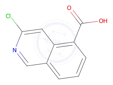 Chemical structure of 3-Chloroisoquinoline-5-carboxylic acid