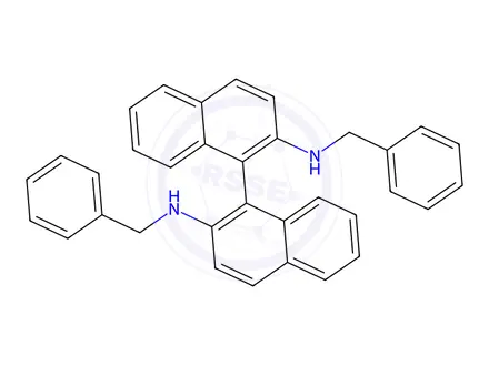 Chemical structure of (R)-N,N'-Dibenzyl-1,1'-binaphthyldiamine