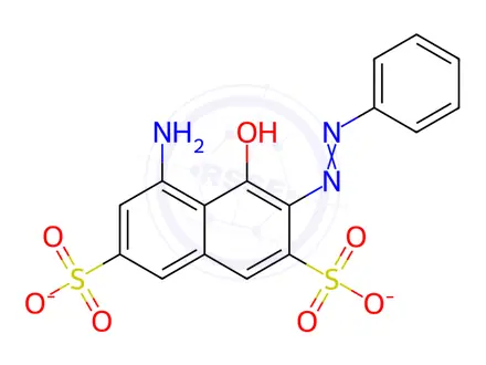 Chemical structure of Acid Red 33