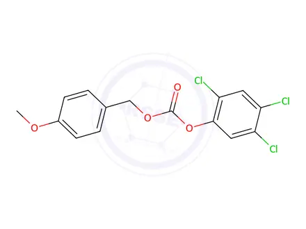 Chemical structure of 2,4,5-trichlorophenyl p-methoxybenzyl carbonate
