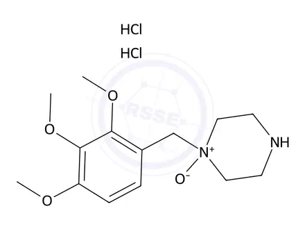 Chemical structure of Trimetazidine Hydrochloride Impurity 11 Dihydrochloride (Trimetazidine Hydrochloride n-Oxide Dihydrochloride)