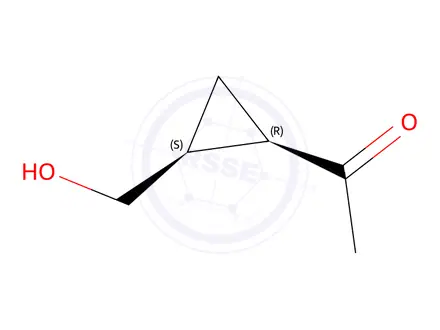 Chemical structure of Ethanone, 1-[(1R,2S)-2-(hydroxymethyl)cyclopropyl]-, rel-(9CI)