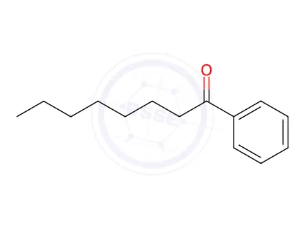 Chemical structure of Octanophenone