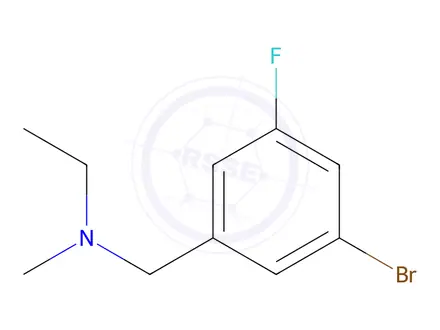 Chemical structure of N-(3-bromo-5-fluorobenzyl)-N-methylethanamine
