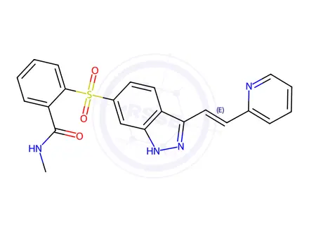 Chemical structure of Axitinib Sulfone Impurity