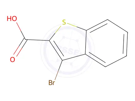 Chemical structure of 3-Bromo-1-benzothiophene-2-carboxylic Acid