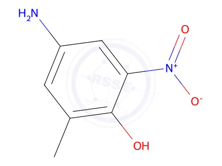 Chemical structure of 4-Amino-2-methyl-6-nitrophenol