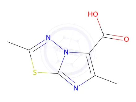 Chemical structure of 2,6-dimethylimidazo[2,1-b][1,3,4]thiadiazole-5-carboxylic acid