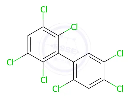 Chemical structure of PCB 187