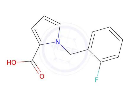 Chemical structure of 1-[(2-fluorophenyl)methyl]-1h-pyrrole-2-carboxylic acid
