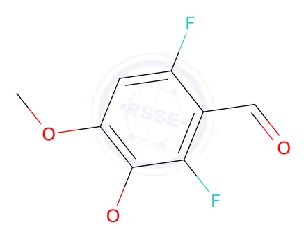 Chemical structure of 2,6-Difluoro-3,4-dimethoxy-cyclohexa-1,3-dienecarbaldehyde