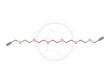 Chemical structure of Bis-propargyl-PEG6