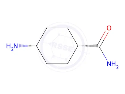 Chemical structure of cis-4-aminocyclohexanecarboxamide
