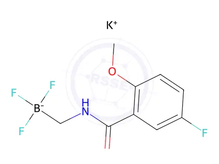 Chemical structure of Potassium trifluoro((5-fluoro-2-methoxybenzamido)methyl)borate