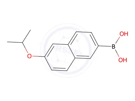 Chemical structure of 6-Isopropoxynaphthalene-2-boronic acid