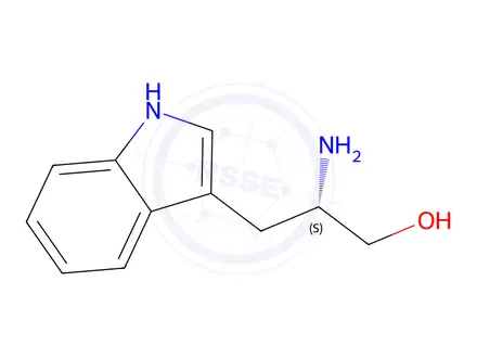 Chemical structure of (S)-2-amino-3-(1H-indol-3-yl)propan-1-ol
