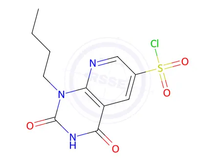 Chemical structure of 1-Butyl-2,4-dioxo-1,2,3,4-tetrahydropyrido[2,3-d]pyrimidine-6-sulfonyl chloride