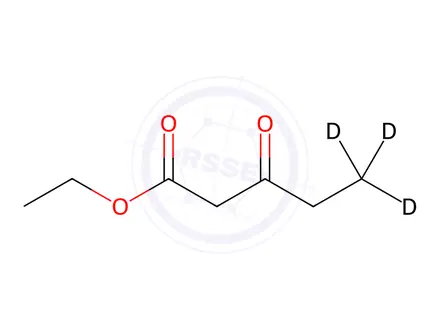 Chemical structure of Ethyl Propionylacetate-d3