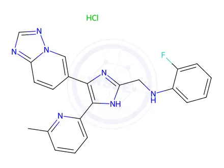 Chemical structure of EW 7197 Hydrochloride