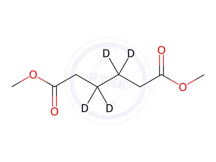 Chemical structure of Dimethyl Hexanedioate-3,3,4,4-d4