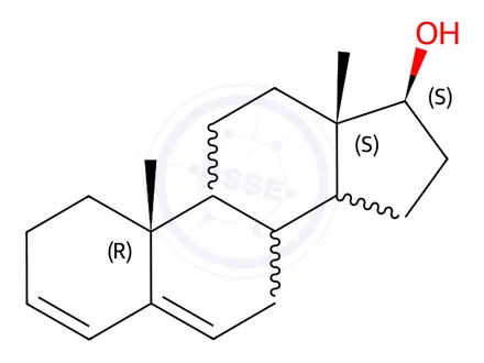 Chemical structure of (17β)-Androsta-3,5-dien-17-ol